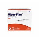 BD Ultra-Fine Insulin Syringe 0.5ml 31G 6mm Box of 100