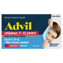 Advil Children's Chewable Tablets 7-12 Years Raspberry 20 Pack