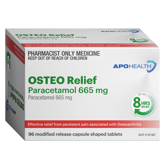APOHEALTH Osteo Relief Paracetamol 665mg Modified Release Tablets 96