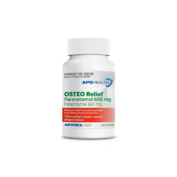 APOHEALTH Osteo Relief Paracetamol 665mg Modified Release Tablets 100 (Bottle)