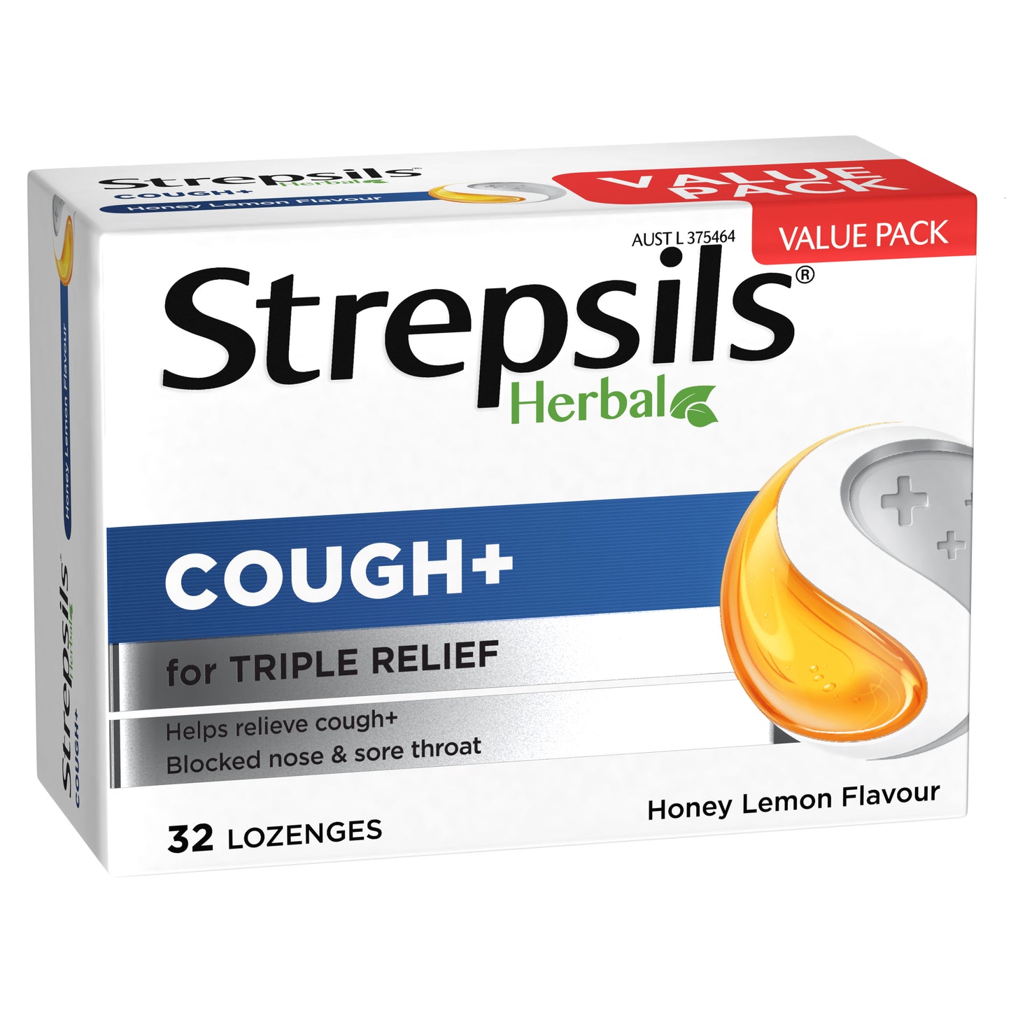 Strepsils Herbal Lozenges Honey & Lemon 32