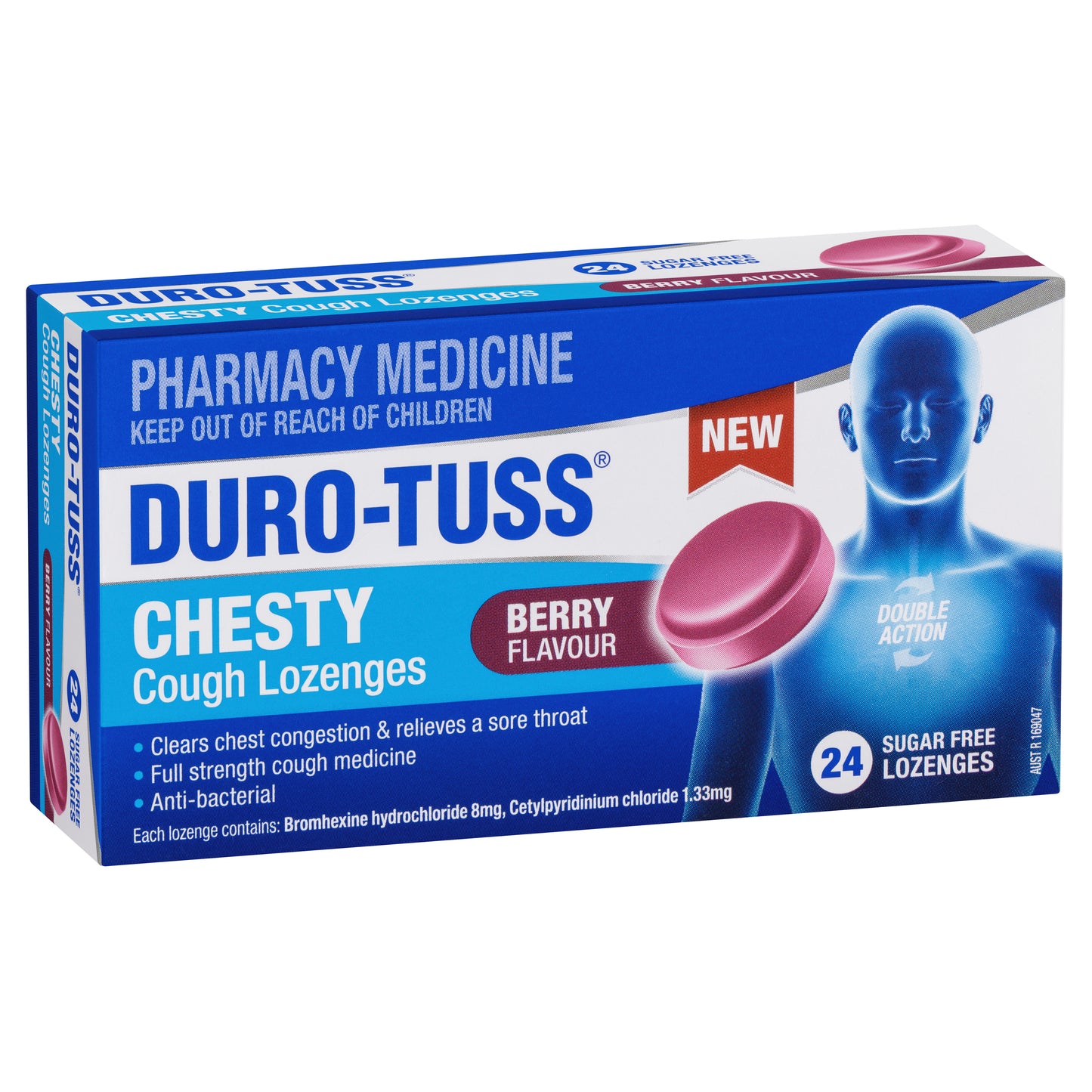 Duro-Tuss Chesty Lozenges Berry Sugar Free 24
