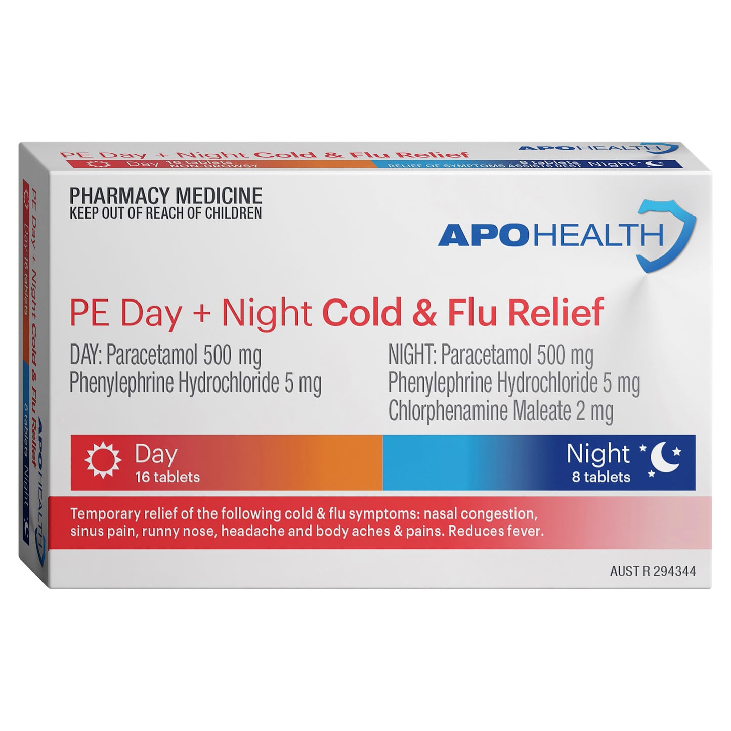 APH Cold & Flu Day & Night PE Tablets 24