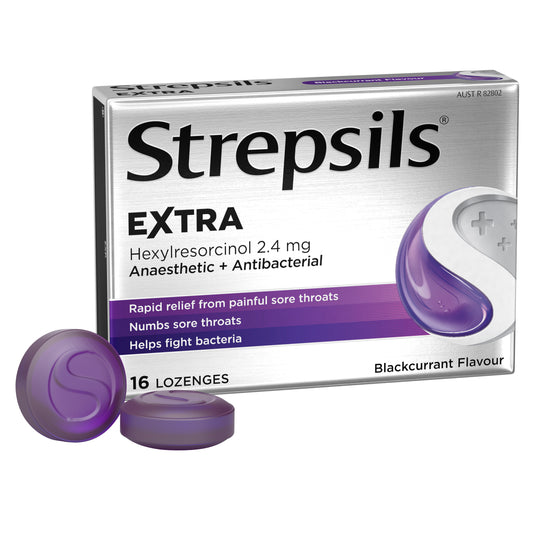 Strepsils Extra Blackcurrant Lozenges 16