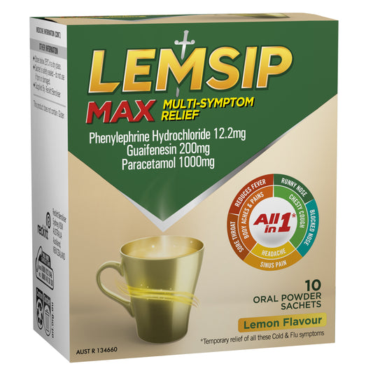 Lemsip All-in-1 Lemon Hot Drink Sachets 10