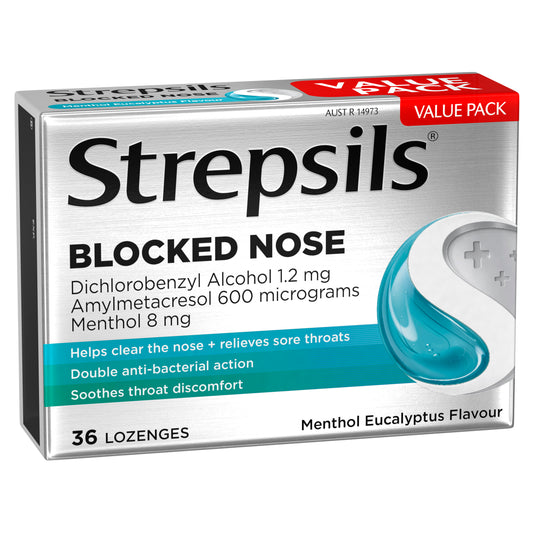 Strepsils Lozenges Plus Blocked Nose 36