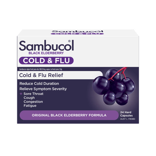 Sambucol Cold & Flu Capsules 24