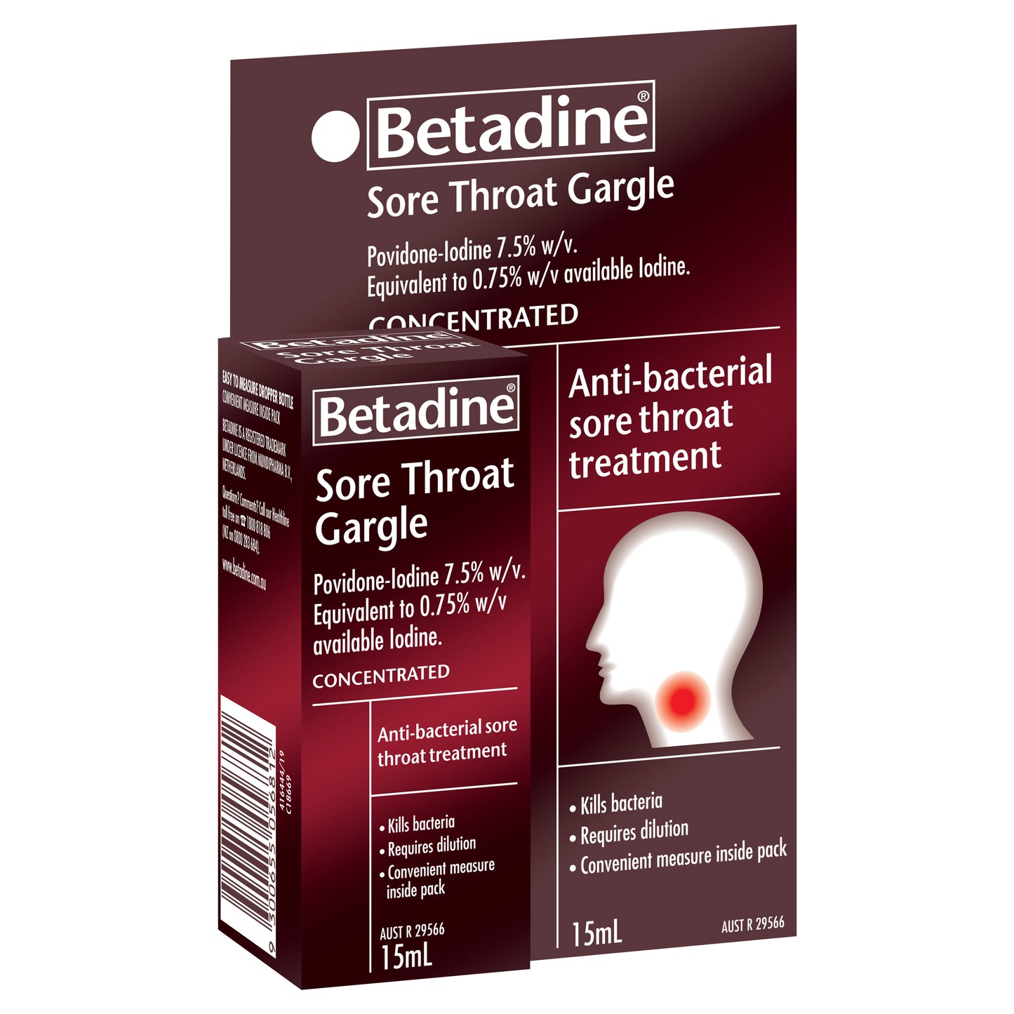 Betadine Sore Throat Gargle 15mL