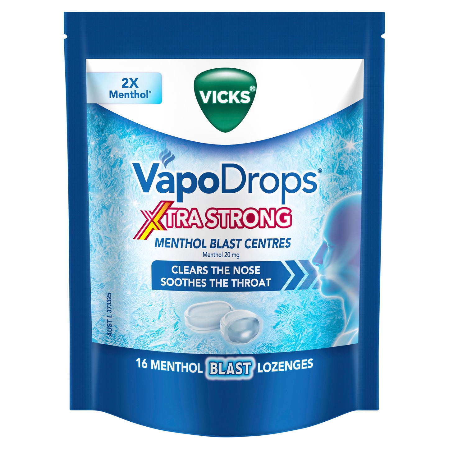 Vicks Extra Strong Menthol Lozenges 4g 16