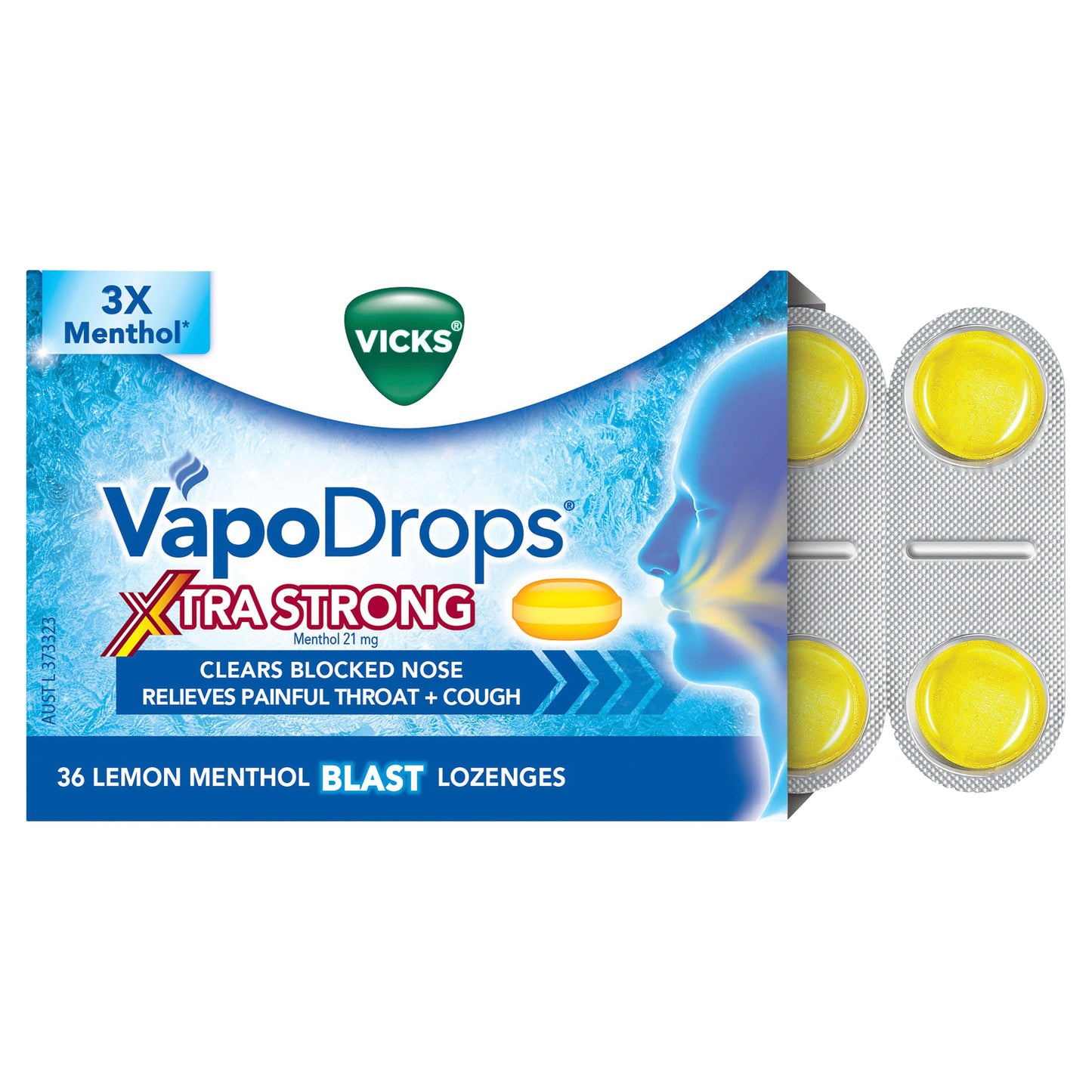 Vicks Extra Strong Lemon Lozenges 2.7g 36
