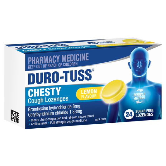 Duro-Tuss Chesty Lozenges Lemon Sugar-Free 24