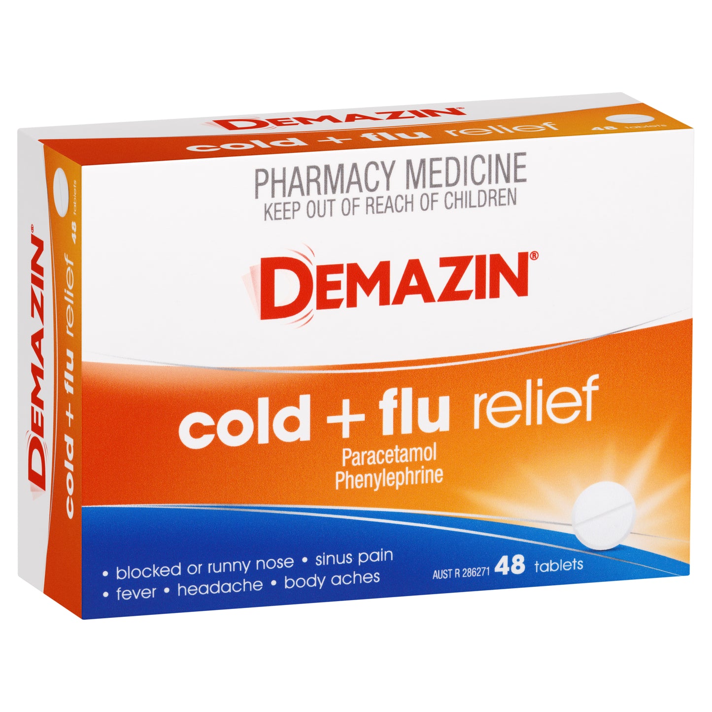 Demazin PE Multi-Action Cold & Flu Relief 48