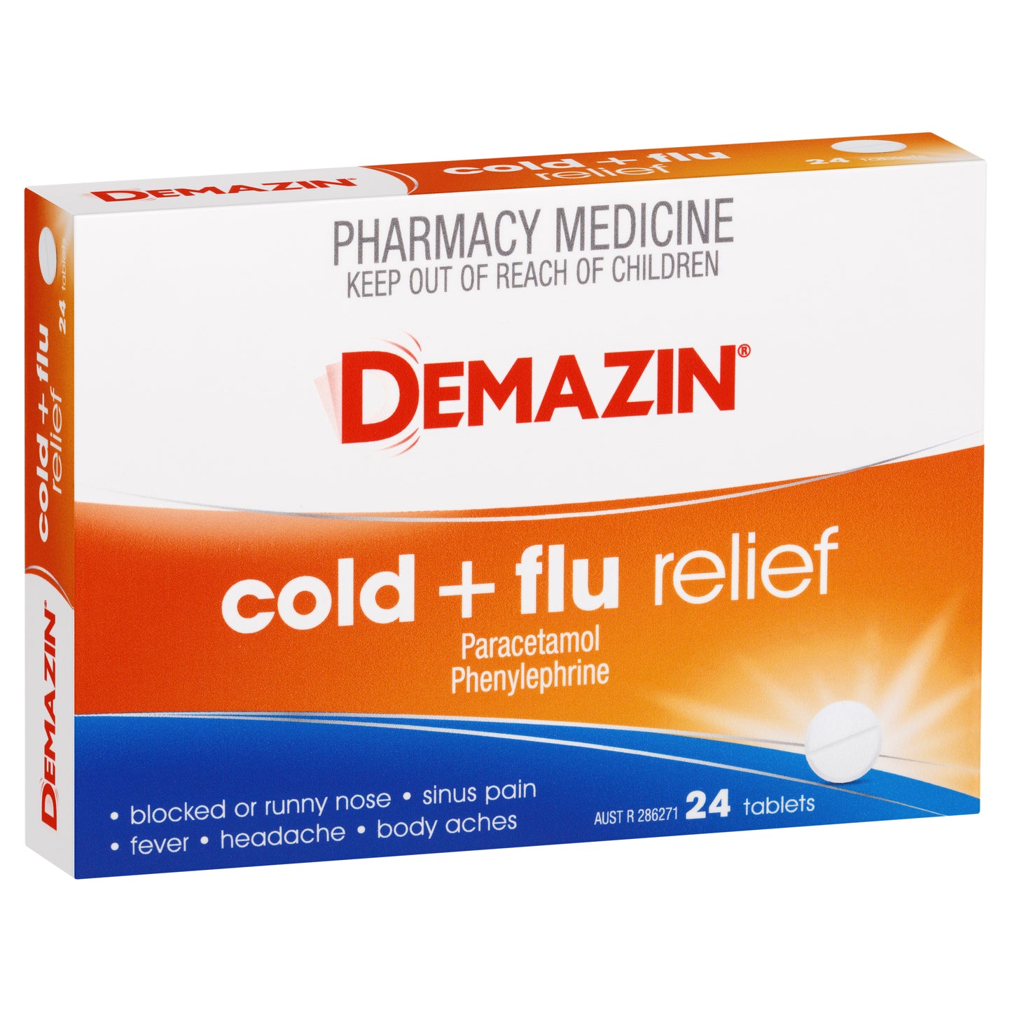 Demazin PE Multi-Action Cold & Flu Relief 24