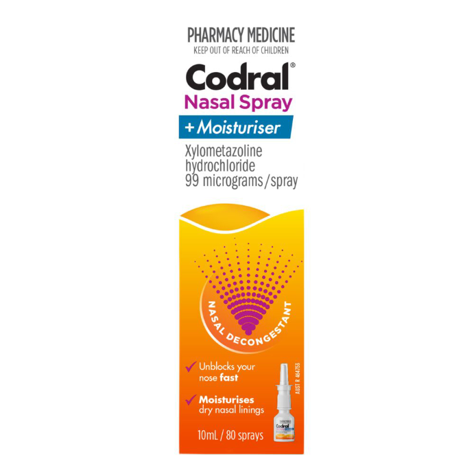 Codral Nasal Spray Xylometazoline 10mL