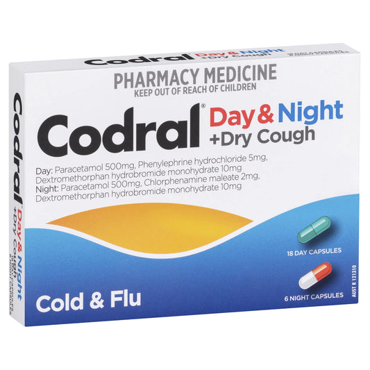 Codral PE Cough Cold & Flu Day & Night Capsules 48