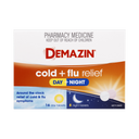 Demazin Original 6 Hour Cold + Flu Day + Night Relief 24 Tablets