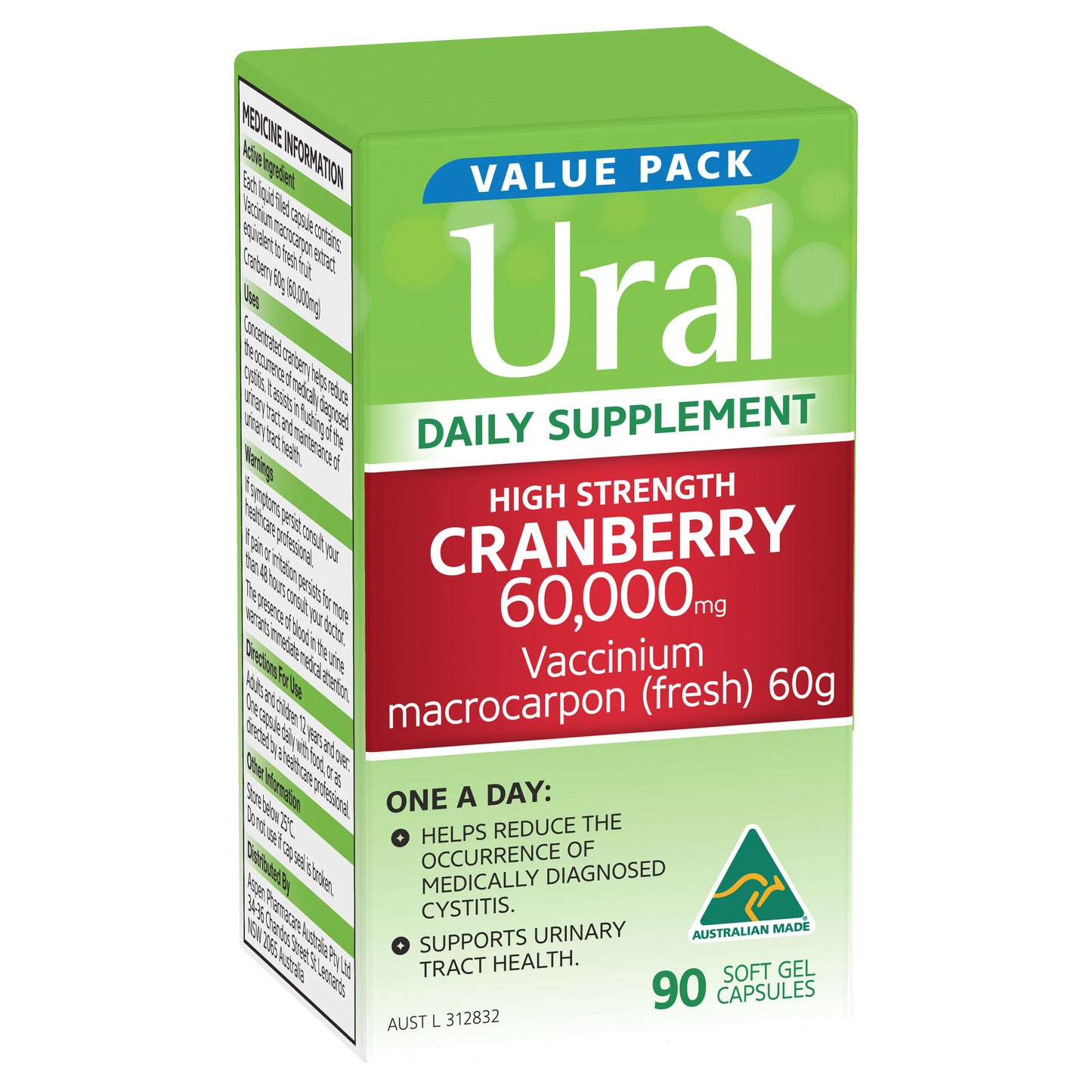 Ural Daily Cranberry Capsules 90