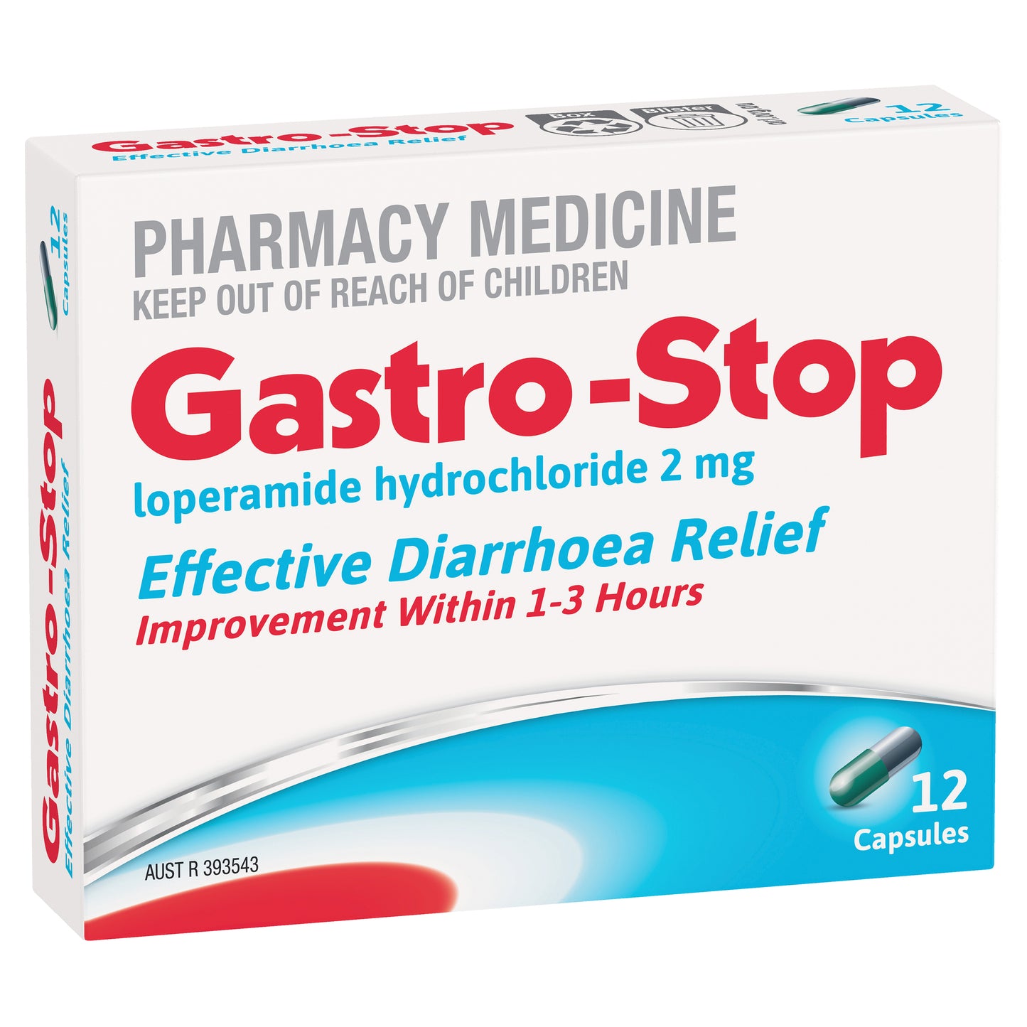 Gastro Stop Loperamide Capsules 12