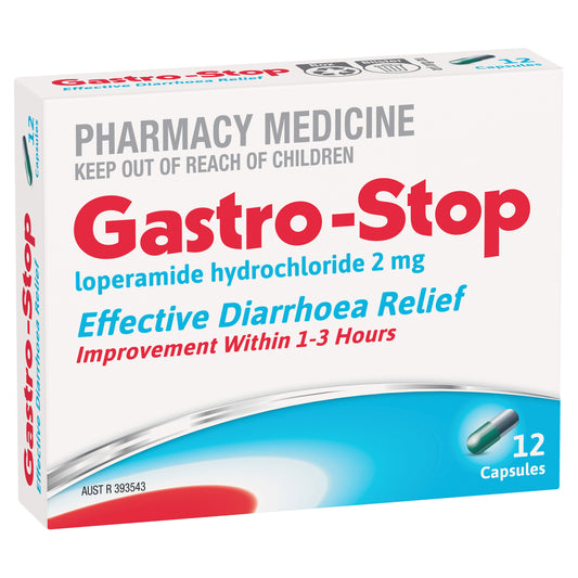 Gastro Stop Loperamide Capsules 12