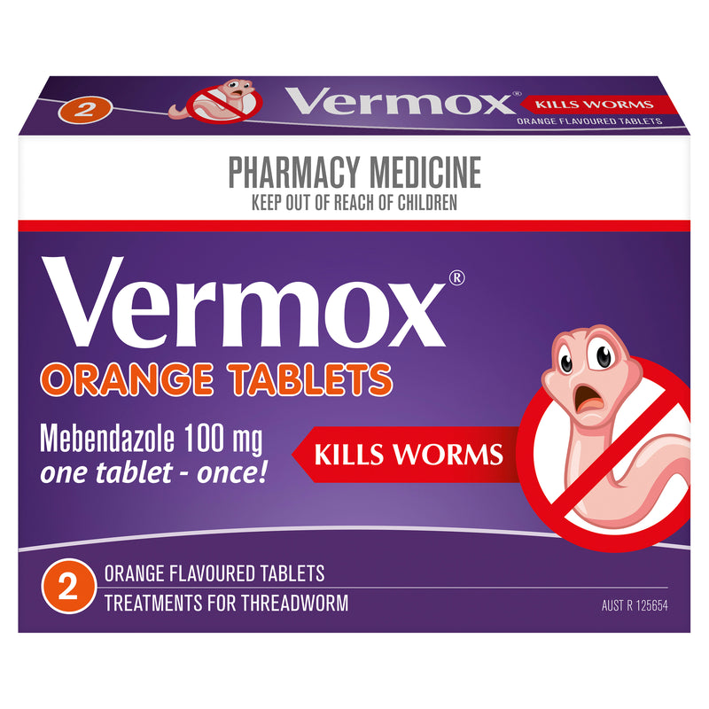 Vermox Tablets 100mg 2