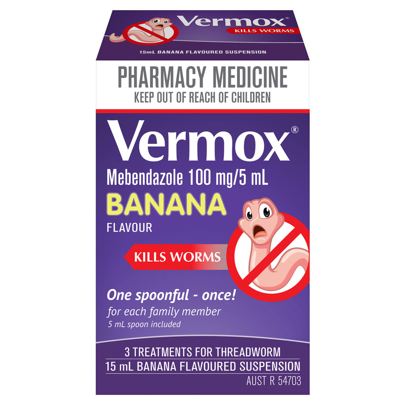 Vermox Suspension 2% 15mL
