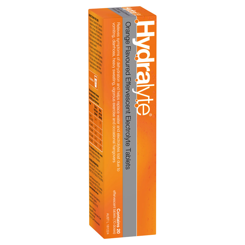 Hydralyte Effervescent Orange Tablets 20