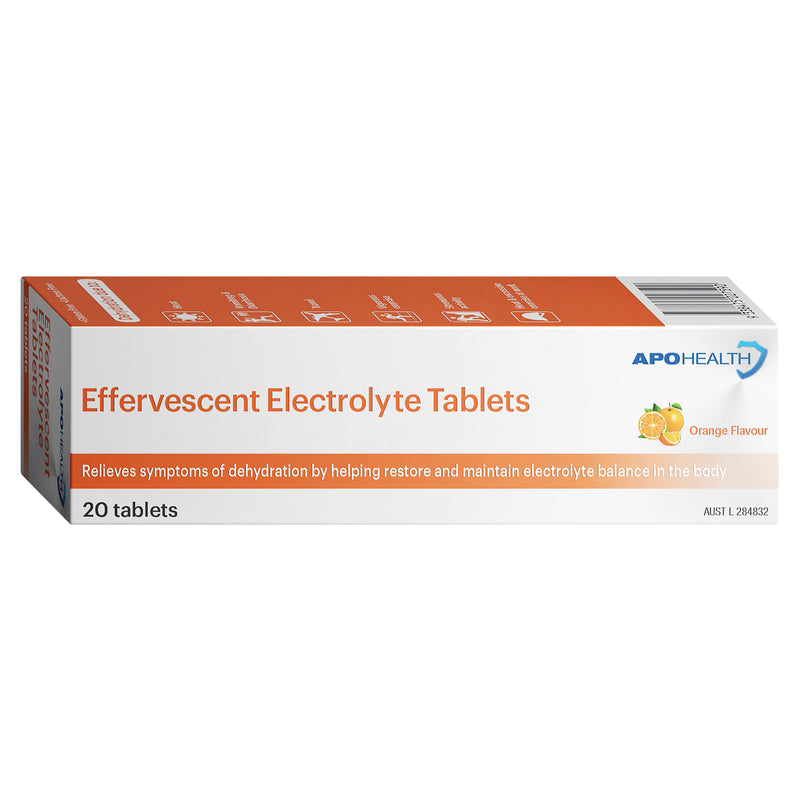 APOHEALTH Electrolyte Effervescent Orange Tablets 20