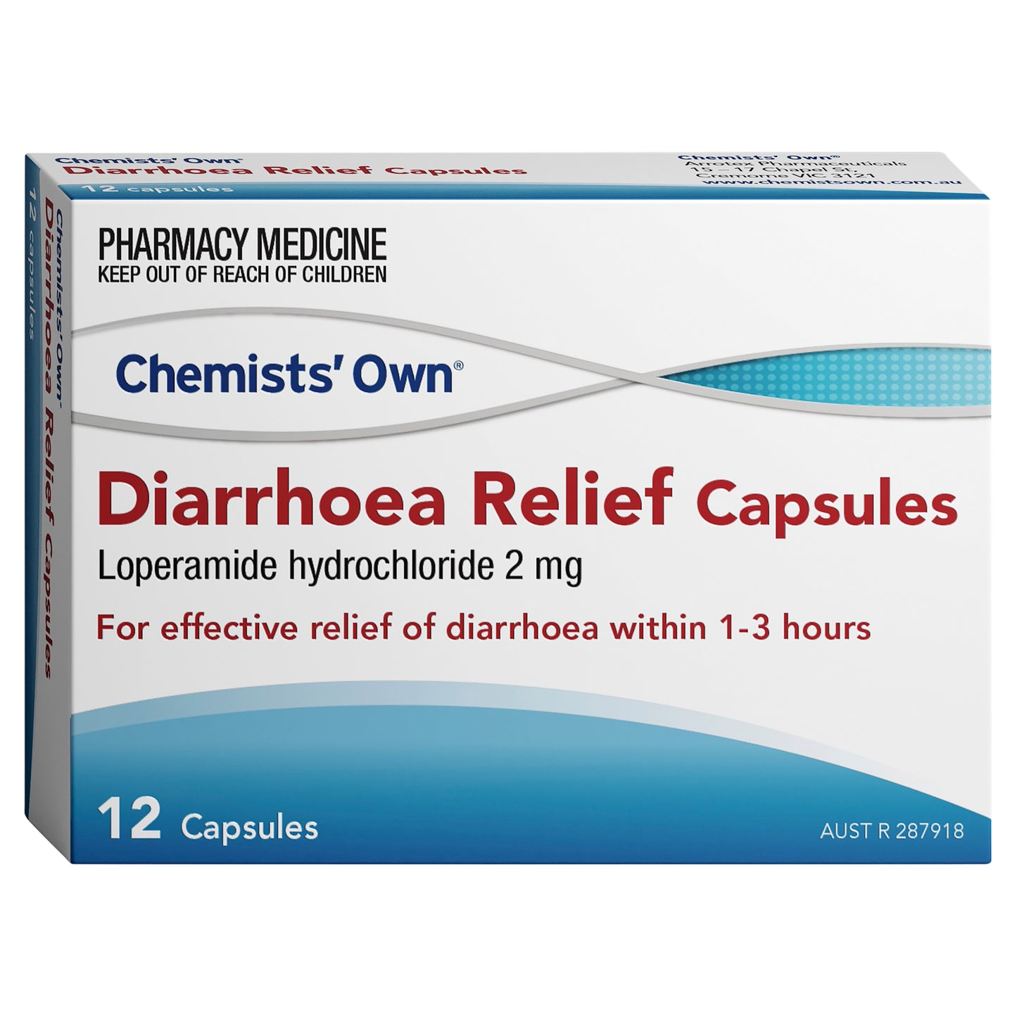 Chemist Own Diarrhoea Relief Capsules Blister 12