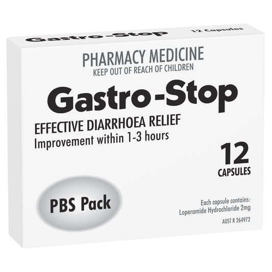 Gastro Stop PBS Only Capsules 2mg 12