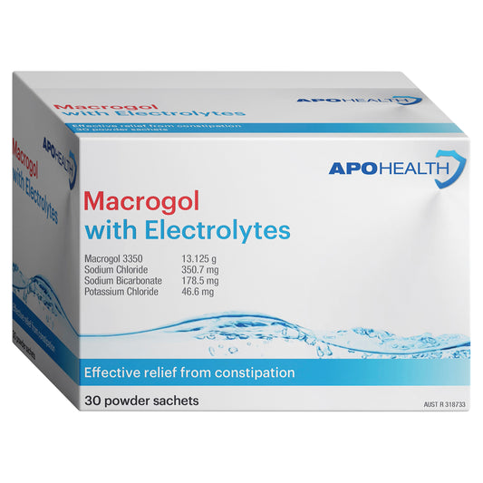 APOHEALTH Macrogol With Electrolytes Sachets 30
