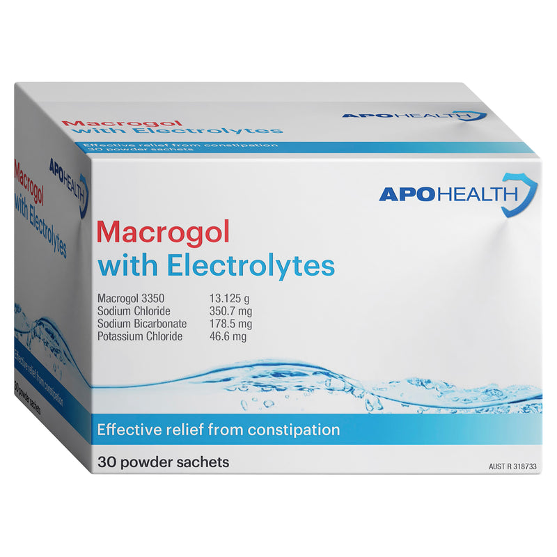 APOHEALTH Macrogol With Electrolytes Sachets 30