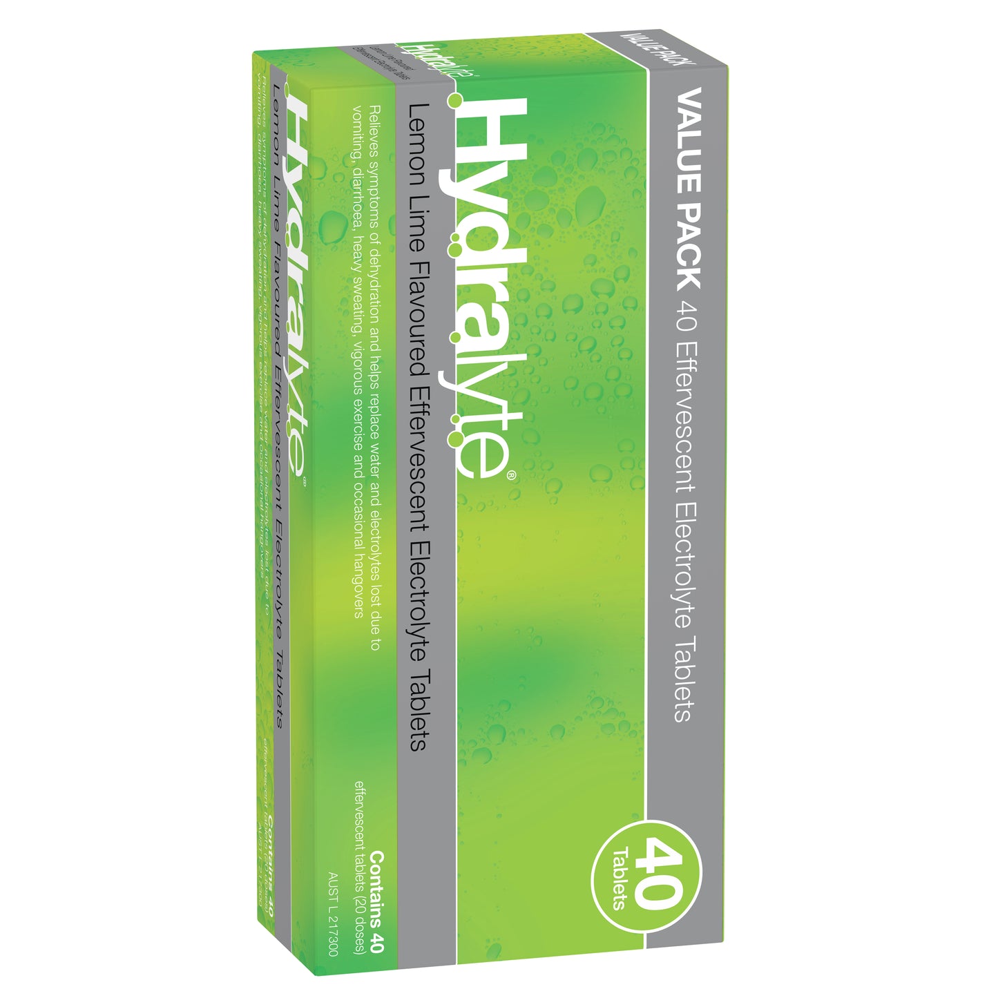 Hydralyte Effervescent Lemon Lime Tablets 40