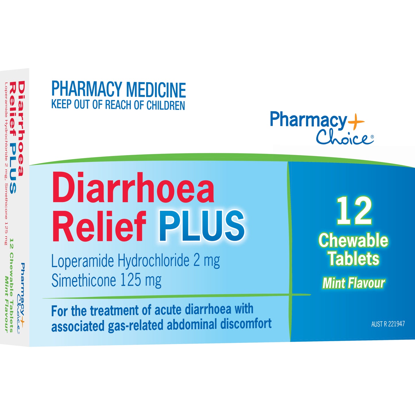 Pharmacy Choice Diarrhoea Relief Plus Tablets 12