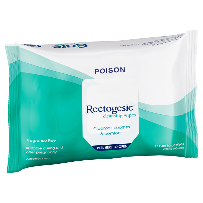 Rectogesic Cleansing Wipes 25