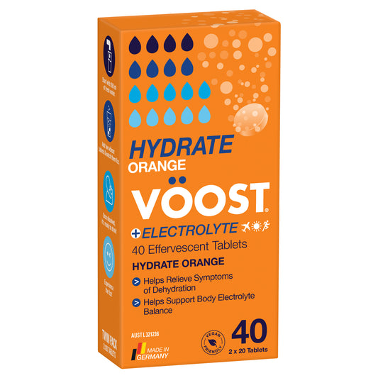 Voost Hydrate Orange Effervescent Tablets 40