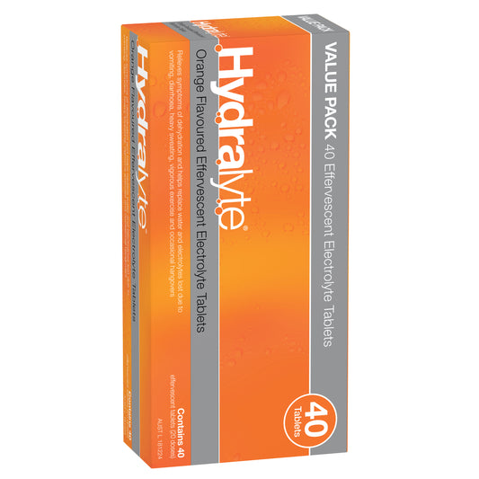 Hydralyte Effervescent Orange Tablets 40