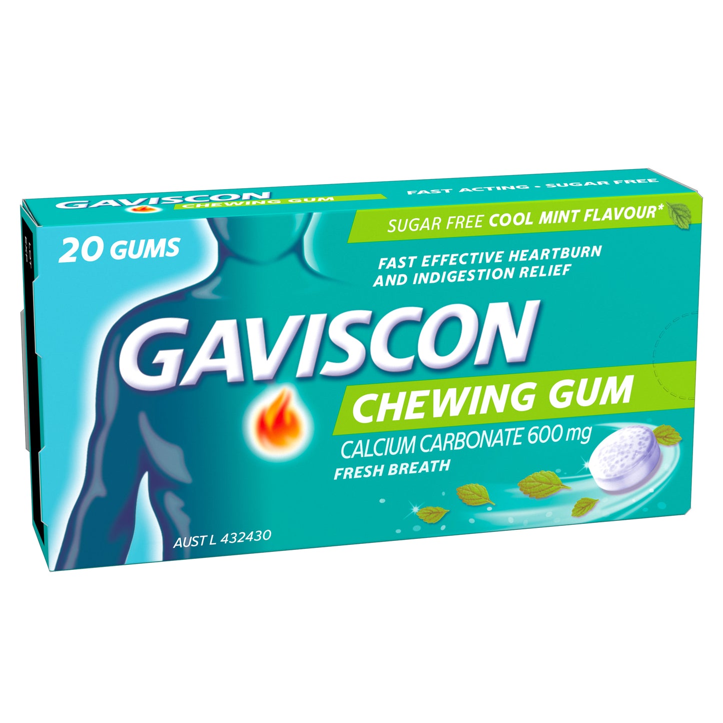 Gaviscon Gum Cool Mint Pack 20