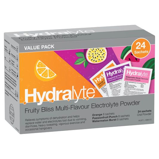 Hydralyte Fruity Bliss Multivitamin Sachets 24