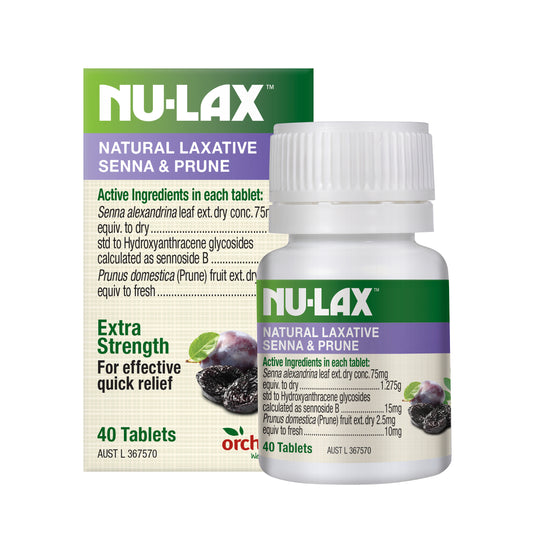 Nulax Tablets Senna & Prune 40