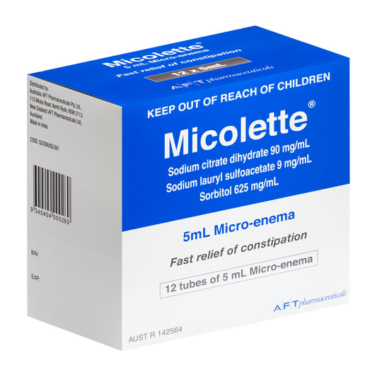 Micolette Micro Enema Tube 5mL 12