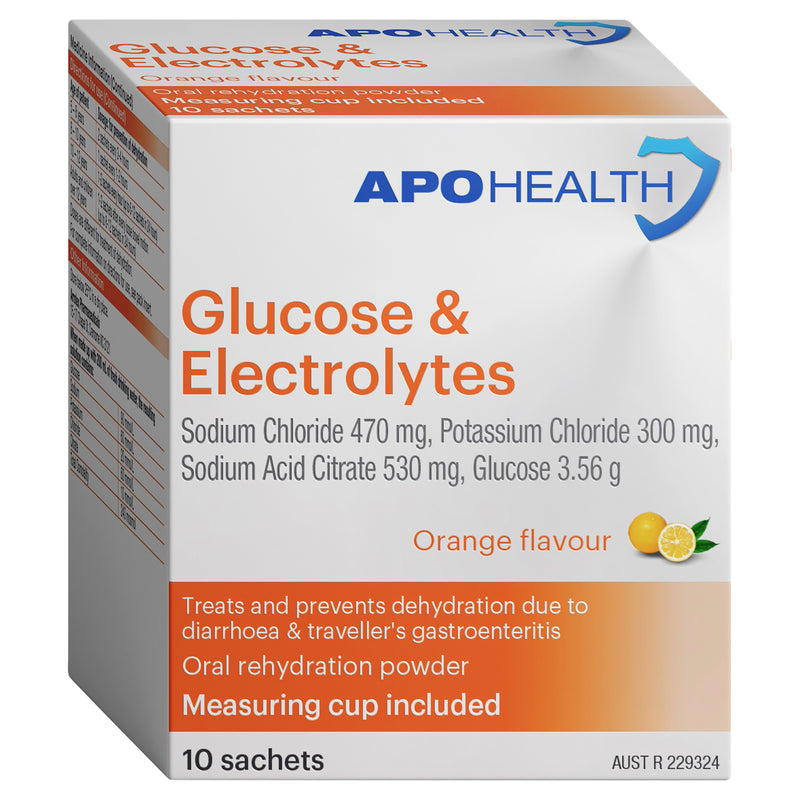 APOHEALTH Glucose & Electrolyte Sachets 10