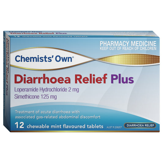 Chemist Own Diarrhoea Relief Plus Tablets 12