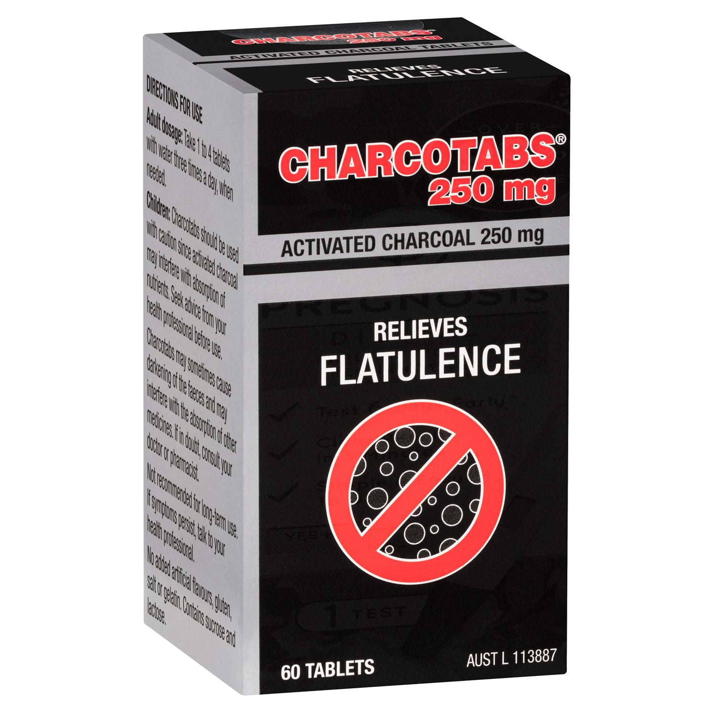 CharcoTabs 250mg Tablets 60