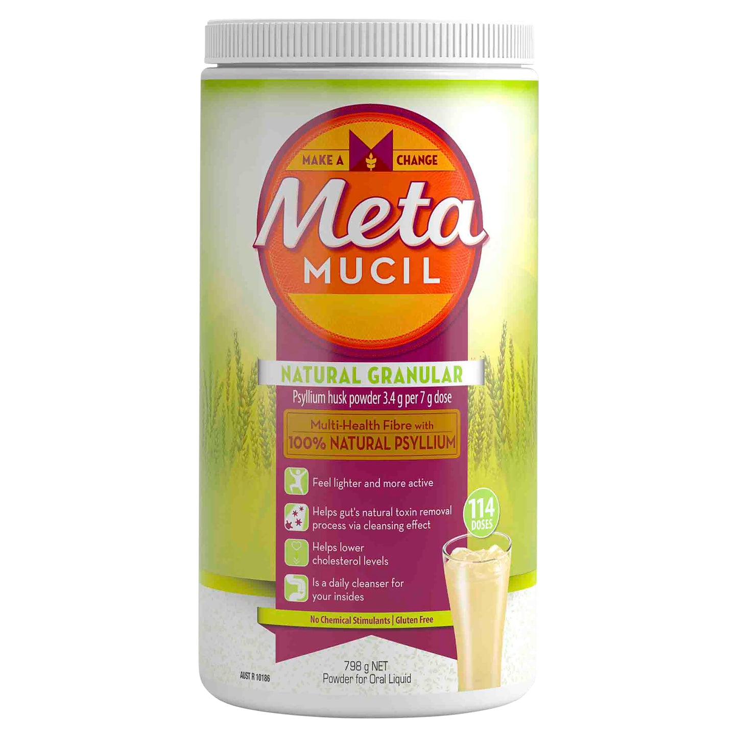 Metamucil Natural Granular 114 Dose 798g