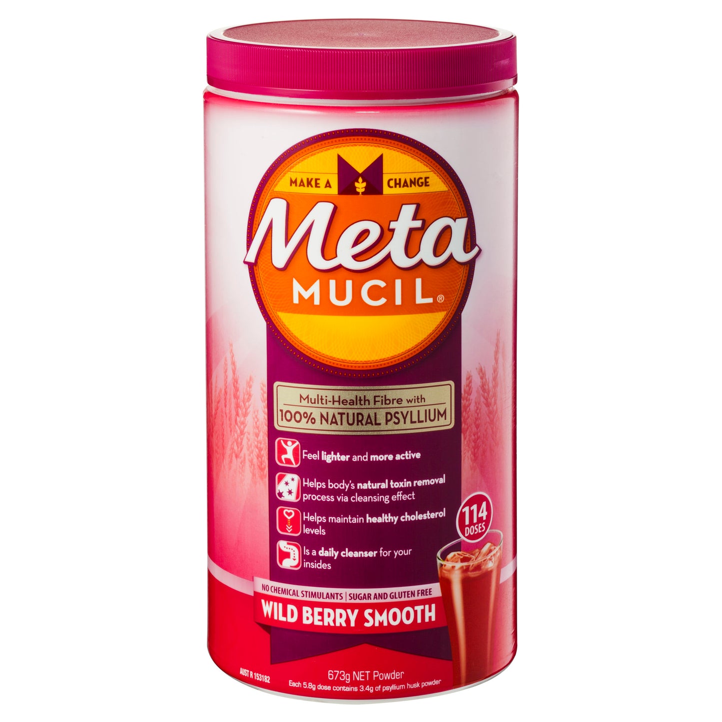 Metamucil Wild Berry 114 Dose 673g