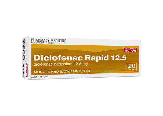 Pharmacy Action Diclofenac Rapid 12.5mg 20