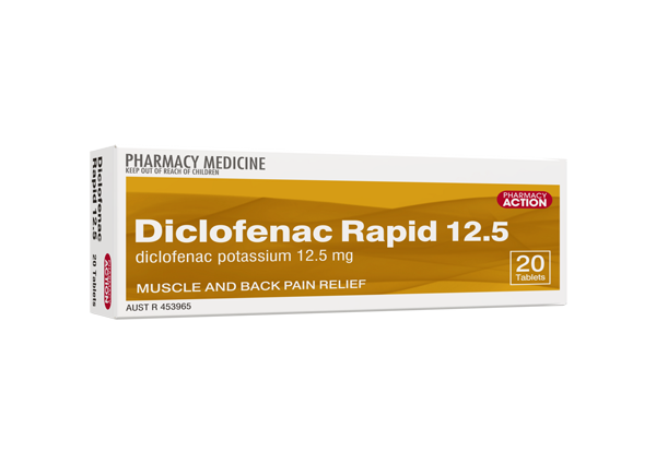 Pharmacy Action Diclofenac Rapid 12.5mg 20