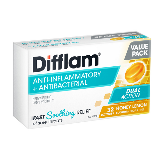 Difflam Dual Action Lozenges Honey & Lemon 32