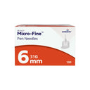 BD Micro-Fine  Pen Needles 31 Gauge 6 mm Box of 100 (needle only)