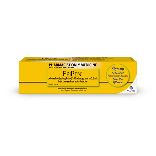Epipen 300mcg x1 (Adrenaline (epinephrine) 300mcg/0.3ml Inj)